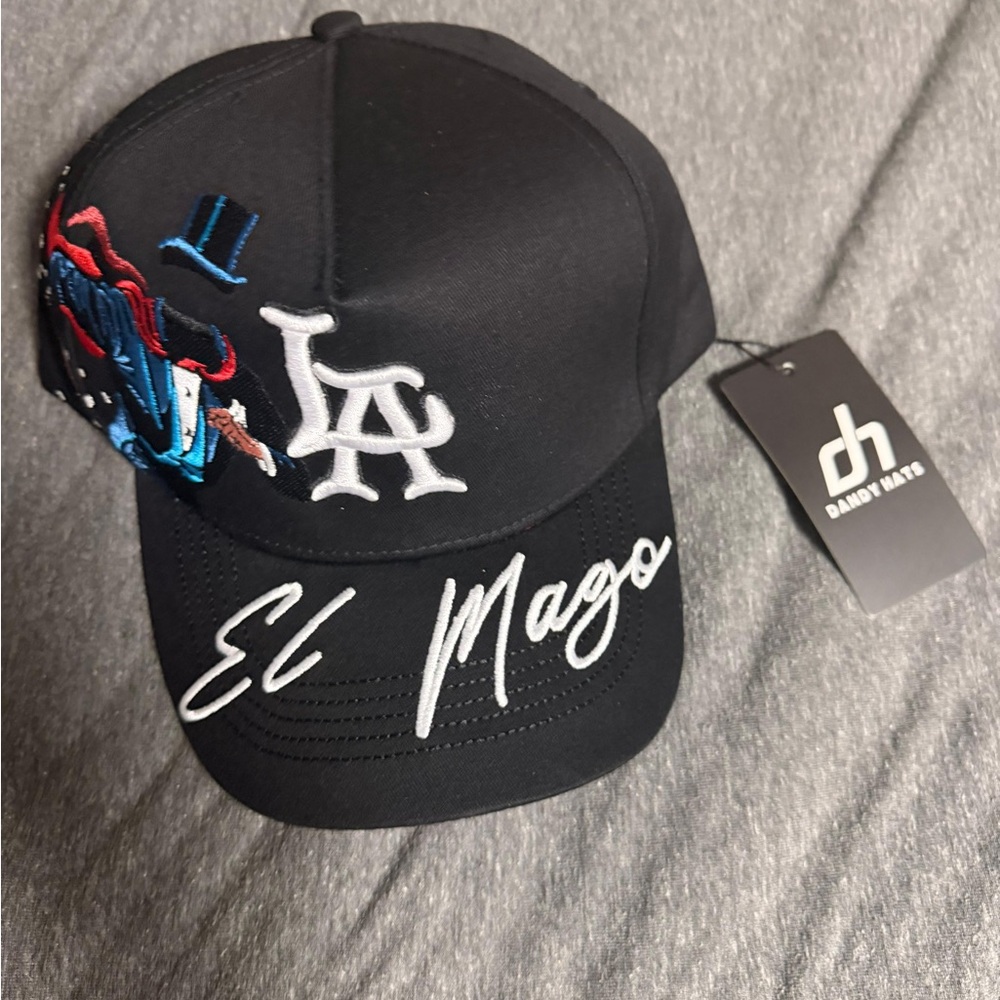 Dandy Hats "El Mago" Embroidered Black LA Baseball Cap